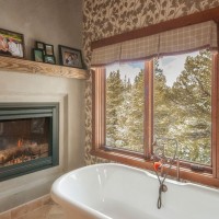 Summit County Remodel bathtub fireplace